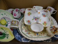 HAMMERSLEY & CO STRAWBERRY & CREAM SET, Rose decorated teaware, commemoratives ETC