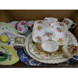 HAMMERSLEY & CO STRAWBERRY & CREAM SET, Rose decorated teaware, commemoratives ETC