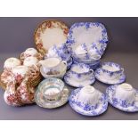 SHELLEY DAINTY BLUE TEAWARE approximately 30 pieces with a Victorian part teaset ETC