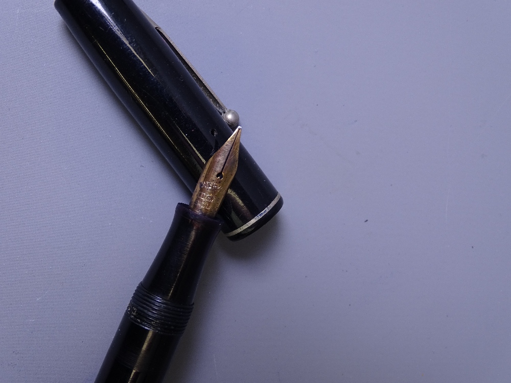 WATERMAN - Vintage (late 1940s-50s) Black Waterman W5 fountain pen with gold plated trim and - Image 5 of 5