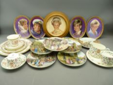 MINTON HADDON HALL TEAWARE, Royal Doulton Canton, Bradex Memories of Diana commemorative plates ETC