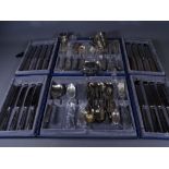 EPNS CUTLERY including two cased quantities, Debenhams starter sets, 53 pieces along with a