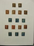 STAMPS - a used collection of Great Britain postage stamps 1840 - 1980 including Penny Blacks and QV