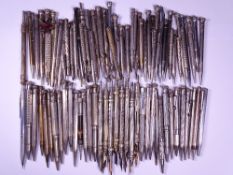 VINTAGE & LATER PROPELLING PENS & PENCILS, eighty plus items including a porcupine quill example