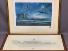 JOHN WESTERN print - The Royal Air Force College, Cranwell, 36 x 73cms and JOHN RAYSON print '