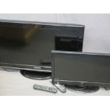 PANASONIC TX L32X10BA TV and an Alba LCD 22in DVD/TV with remotes E/T