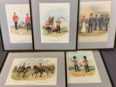 R SIMKIN military themed prints - various sizes, the portrait standing prints (5), 30 x 24cms