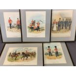 R SIMKIN military themed prints - various sizes, the portrait standing prints (5), 30 x 24cms