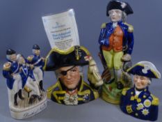 ROYAL DOULTON CHARACTER JUG - Vice Admiral Lord Nelson, Staffordshire group - Death of Nelson,
