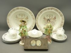 SHELLEY TEAWARE, KING GEORGE V & QUEEN MARY COMMEMORATIVE BOWLS, commemorative tin and a pair of