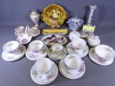 COALPORT HAND PAINTED ITEMS by Michael Cook, Hammersley, Minton ETC, an assortment of fine