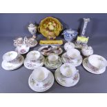 COALPORT HAND PAINTED ITEMS by Michael Cook, Hammersley, Minton ETC, an assortment of fine