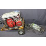 HONDA GENERATOR E53500 on trolley and a Tirfor mechanical winch