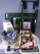 KENWOOD CHEF FOOD MIXER, mincer, butler's type trays ETC