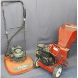 A 'MTD' 5hp SHIP CHIPPER/SHREDDER and a Flymo Contractor GTZ petrol hover mower