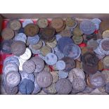 VINTAGE & LATER MAINLY BRITISH COINAGE, a mixed quantity including half crowns, sixpences, thrupenny