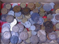 VINTAGE & LATER MAINLY BRITISH COINAGE, a mixed quantity including half crowns, sixpences, thrupenny