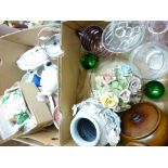 CHINA & POTTERY & GLASSWARE an assortment including Posy, jelly mould, Masons Vista, an old