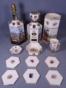 POINTERS OF LONDON DECANTER, VASE, TABLE LAMP ETC, all featuring hunting scenes