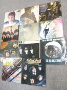 LP RECORDS - Bob Dylan, John Lennon, David Bowie, Rolling Stones on Decca, The Beatles on parlophone