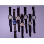 9CT GOLD CASED CYMA/CYMAFLEX & OTHER GENTLEMAN'S WRISTWATCHES including a Bering/Titanium with