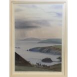 ROB PIERCY print - 'Enlli & Rhiw', signed in pencil, 31 x 22cms