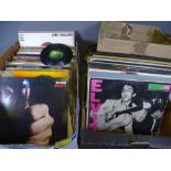 LP RECORDS - Bowie, Elvis, McCartney and many others, a large assortment, also old 78s (in three