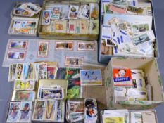 COLLECTOR'S CIGARETTE CARDS - a large collection, some in albums - Wills, Brooke Bond ETC