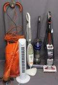 SHARK DUO CLEAN VACCUUM, Dyson DCSO ball vaccuum, Daewoo tower heater, VAX steamer and Flymo