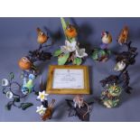 ROYAL WORCESTER MODEL OF A GARDEN ROBIN, Limited Edition 149/250 with certificate, 20cms tall and