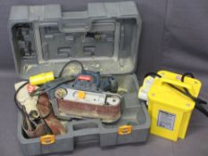 RYOBI EBS-1310U BELT SANDER & CASE and a Clarke Portable Power Transformer E/T