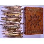 VINTAGE GOLD FILLED, ROLLED GOLD & OTHER GILT METAL PROPELLING PENCILS, 30 plus items including W