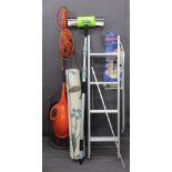 UTILITY PARCEL including Supatool 3 section aluminium loft ladder, Flymo mini mo, rug ETC E/T