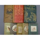 VINTAGE CHILDREN'S BOOKS (8) to include Nonsense Songs & Stories by Edward Lear, 6th Edition 1888,