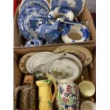 FLAXMAN WARE JUG, Mabel Lucie Attwell food warmer, Delft and other pottery and china