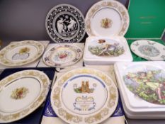 AYNSLEY, SPODE and other boxed commemorative and other plates