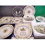 AYNSLEY, SPODE and other boxed commemorative and other plates