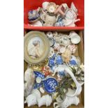 MINIATURE CHINA TEA SERVICES and a similar assortment