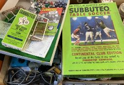 SUBBUTEO - a box with part contents and a quantity of model railway items