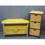 MODERN FURNITURE PARCEL to include lightwood two door entertainment stand, 56cms H, 90cms W, 40cms D