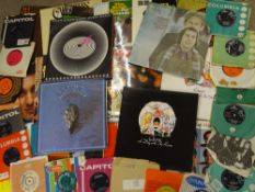 LP RECORDS including Queen, The Eagles, Motown and similar era LPs and a quantity of 45s