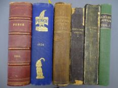 VICTORIAN BOYS OWN ANNUALS & PUNCH MAGAZINE, 4 + 2 volumes respectively including Volume I and 2