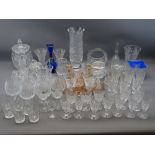 DRINKING GLASSWARE - excellent quality (within 2 boxes), also dressing tableware and vases