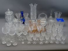 DRINKING GLASSWARE - excellent quality (within 2 boxes), also dressing tableware and vases