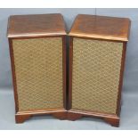 DYNATRON MAHOGANY CABINET TYPE SPEAKERS, a pair, Model No LS6838PM, 61.5cms H, 33cms W, 27cms D