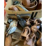 AFRICAN CARVED ITEMS and a parcel of other treen including ducks