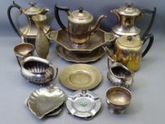 WALKER & HALL OCTAGONAL PEDESTAL DISH, tea service and other similar items