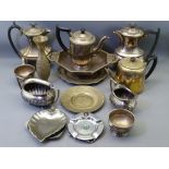 WALKER & HALL OCTAGONAL PEDESTAL DISH, tea service and other similar items