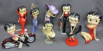 BETTY BOOP FIGURINES - eight various poses