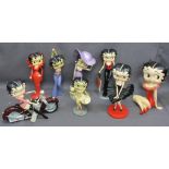 BETTY BOOP FIGURINES - eight various poses